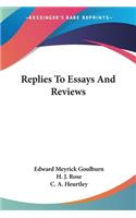 Replies To Essays And Reviews