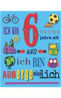 Ich bin 6 Sechs Jahre alt und ich bin außergewöhnlich: Ein Buch schreiben und zeichnen für Kinder die 6 Jahre alt sind