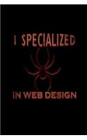 I specialized in web design