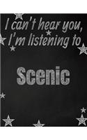 I can't hear you, I'm listening to Scenic creative writing lined notebook