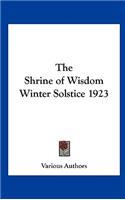 The Shrine of Wisdom Winter Solstice 1923
