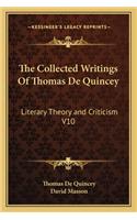 The Collected Writings Of Thomas De Quincey