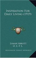 Inspiration For Daily Living (1919)