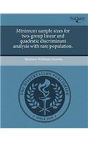 Minimum Sample Sizes for Two-Group Linear and Quadratic Discriminant Analysis with Rare Population