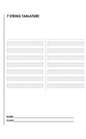 7 String Tablature