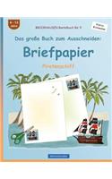 BROCKHAUSEN Bastelbuch Band 5 - Das große Buch zum Ausschneiden: Briefpapier: Piratenschiff(Piratenschiff)