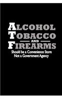 Alcohol Tobacco and Firearms. Should be a convenience store. Not a Government Agency: Food Journal - Track your Meals - Eat clean and fit - Breakfast Lunch Diner Snacks - Time Items Serving Cals Sugar Protein Fiber Carbs Fat - 110 pag