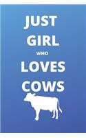 just girl who loves cows gratitude journal