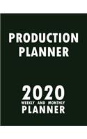 Production Planner 2020 Weekly and Monthly Planner