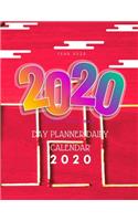 Day Planner Daily Calendar 2020: 8.5 X 11 Planner Undated Monthly Agenda Appointment Calendar Organizer Book With Dot Grid Paper Notebook With Hourly Planning Match Cover