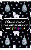 Black Paper Dot Grid Notebook for Gel Pens