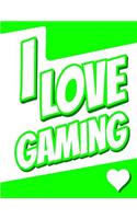 I Love Gaming: Large Print Address Book, Birthday, Christmas, Friendship Gifts for Women, Men, and Teens, 8 1/2" x 11"