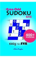 Even-Odd SuDoKu 6x6 Easy to Evil