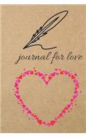 Journal for Love: Blank Line Journal