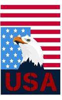 U.S.a: American Eagle, Us Flag Gift Journal