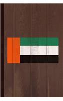 Uae Flag Journal Notebook: Blank Lined Ruled for Writing 6x9 110 Pages