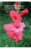 Arabic Poetry Phrases Written by Genie(part 2)
