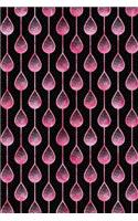 Bullet Journal Notebook Teardrops Pattern 9