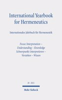 International Yearbook for Hermeneutics / Internationales Jahrbuch Fur Hermeneutik