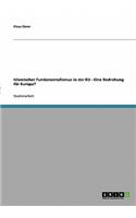 Islamischer Fundamentalismus in der EU - Eine Bedrohung für Europa?