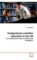 Postgraduate nutrition education in the UK