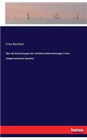 Über die Bezeichnungen der sinnlichen Wahrnehmungen in den indogermanischen Sprachen