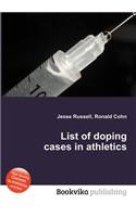 List of Doping Cases in Athletics: (English)