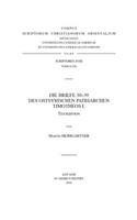 Die Briefe 30-39 des ostsyrischen Patriarchen Timotheos I