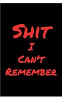 Shit I Can't Remember