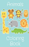 Animals Coloring Book: Perfect Gift Idea For Kids/Toddlers Ages 4-8