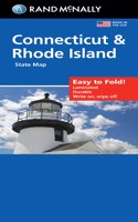 Rand McNally Easy to Fold: Connecticut/Rhode Island Laminated Map
