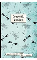 Dragonfly Doodles: Fancy Journal 120 Dot-Grid and Blank Pages for Inspirational Doodling & Motivational Notes