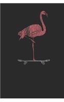 Flamingo With Skateboard