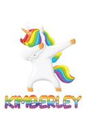 Kimberley: Kimberley 6x9 Journal Notebook Dabbing Unicorn Rainbow