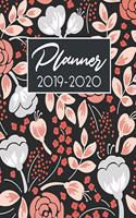 Planner 2019-2020: 2019-2020 12-Month Planner: July 1, 2019 to June 30, 2020: Weekly & Monthly View Planner, Organizer & Diary: Peach Floral