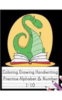 Coloring Drawing Handwriting Practice Alphabet & Number