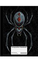 Tarantula And Black Widow Spiders Composition Notebook