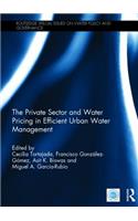 Private Sector and Water Pricing in Efficient Urban Water Management