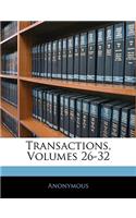 Transactions, Volumes 26-32