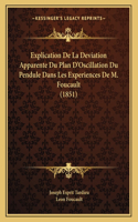 Explication De La Deviation Apparente Du Plan D'Oscillation Du Pendule Dans Les Experiences De M. Foucault (1851)