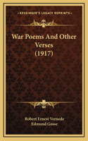 War Poems And Other Verses (1917)
