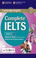 Complete IELTS Bands 4–5 Student's Book without Answers with CD-ROM with Testbank: (Complete)