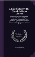 A Brief History Of The Church In Upper Canada