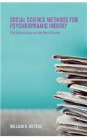 Social Science Methods for Psychodynamic Inquiry