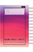 Blank Music Sheets: Sweet Pink Pastel Music Cover Design - 12 Stave 100 Pages, 8.5x11 Inches: Perfect Binding: Sweet Pink Pastel Music Cover Design - 12 Stave 100 Pages, 8.5x11 Inches: Perfect Binding