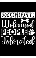 Cocker Spaniel Welcome People Tolerated