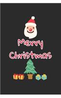 Merry Christmas and happy new year journal notebook: Merry Christmas and happy new year journal notebook for Women and men and girls 120 pages 6*9