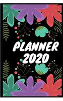 2020 Planner: Journal Notebook with Inspirational Quotes and Floral Cover