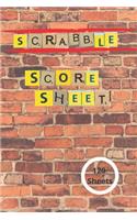 Scrabble Game Scoreboard Sheets