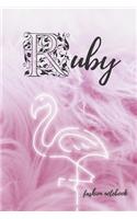 Ruby fashion notebook